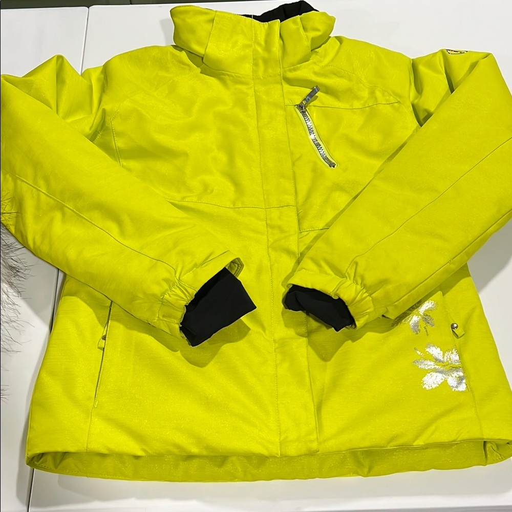 Sunice - Chartreuse Yellow‎ Puffer Jacket, Insulated Water-Resistant, 14